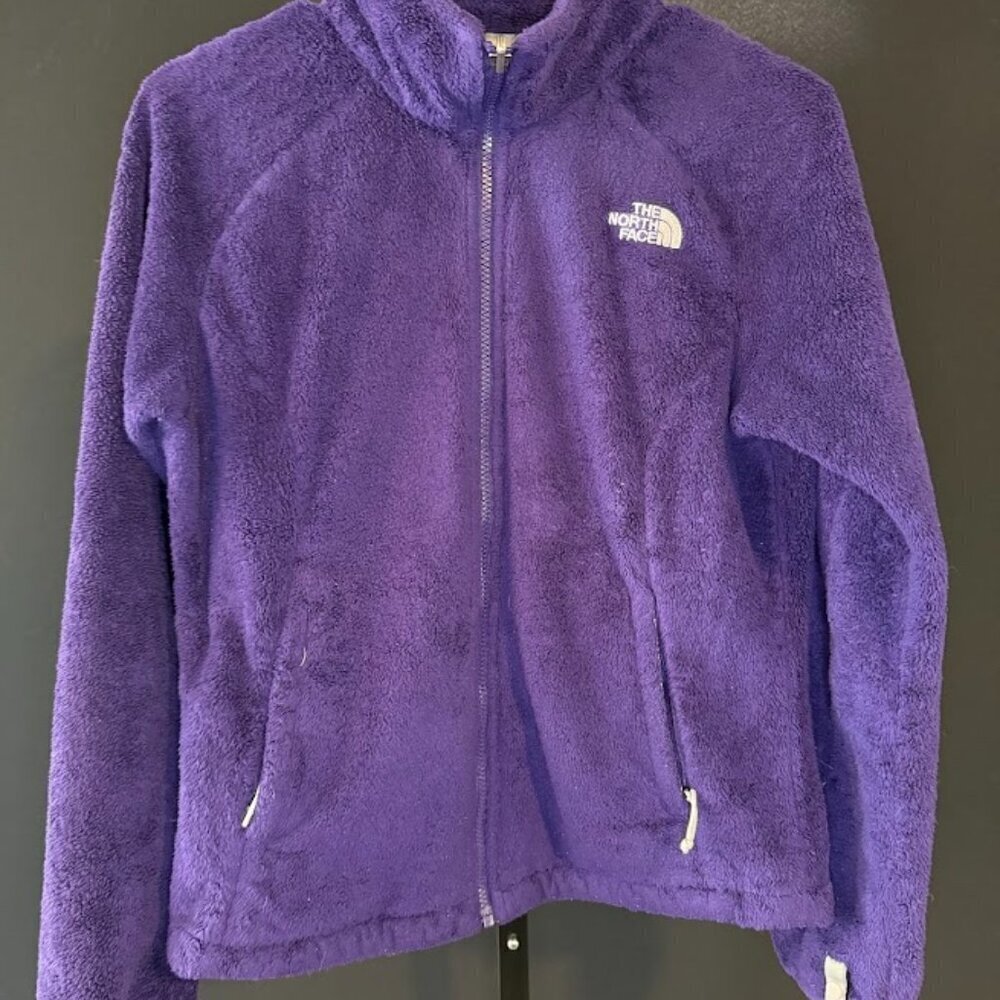 North Face Purple Fleece Full Zip Jacket